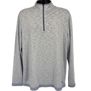 Tommy Bahama Quarter Zip Mens M Layering Golf Preppy Cruisewear Vacation Coastal